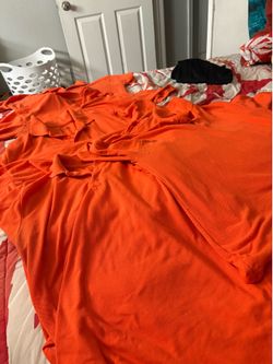 School shirts orange 20 dollars for  6