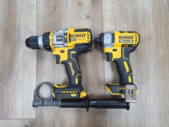 NEW DeWalt 20V Flexvolt Brushless 3-Speed Hammer Drill & XR 3-Speed Impact Driver Combo TOOLS ONLY