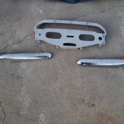 58  Impala Dash Pedo Bezel  And  2 Exterior Trim 