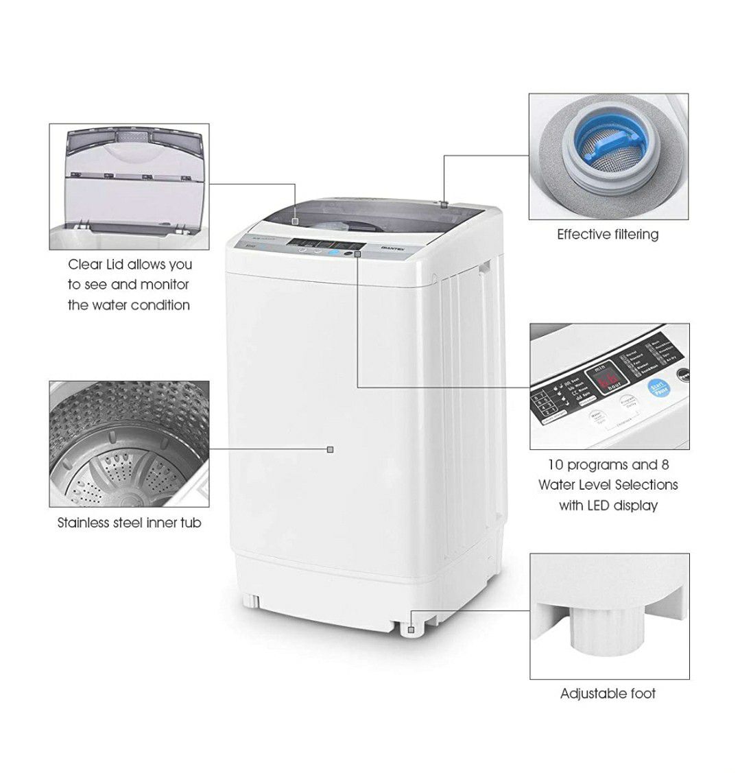 Giantex Full-Automatic Washing Machine Portable
