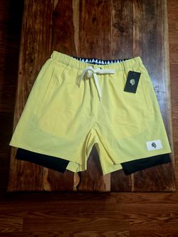 Darc Sport "Our Patch" Men's Canary Yellow Compression Shorts