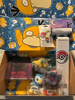 Pokemon Center Special Delivery Box Astral Radiance ETB Playmat Plush Pin PC Exclusive Psyduck