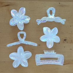 Plumeria Clip Set