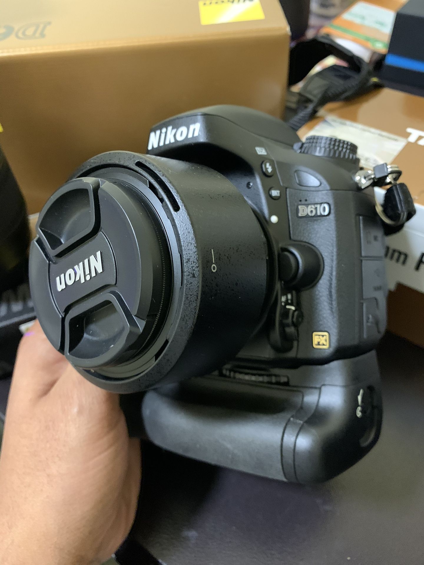 Nikon D610 With Nikkor 50mm lens and WU1b Wi-Fi