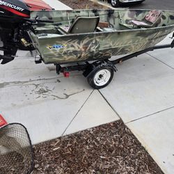 14 Foot VALCO, 4 Stroke 9.9 H.p. Merc 