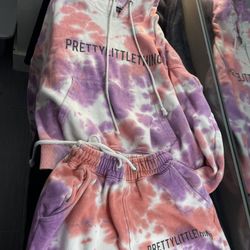 PrettyLittleThing Kids Tie-Dye Joggers - Purple and Pink