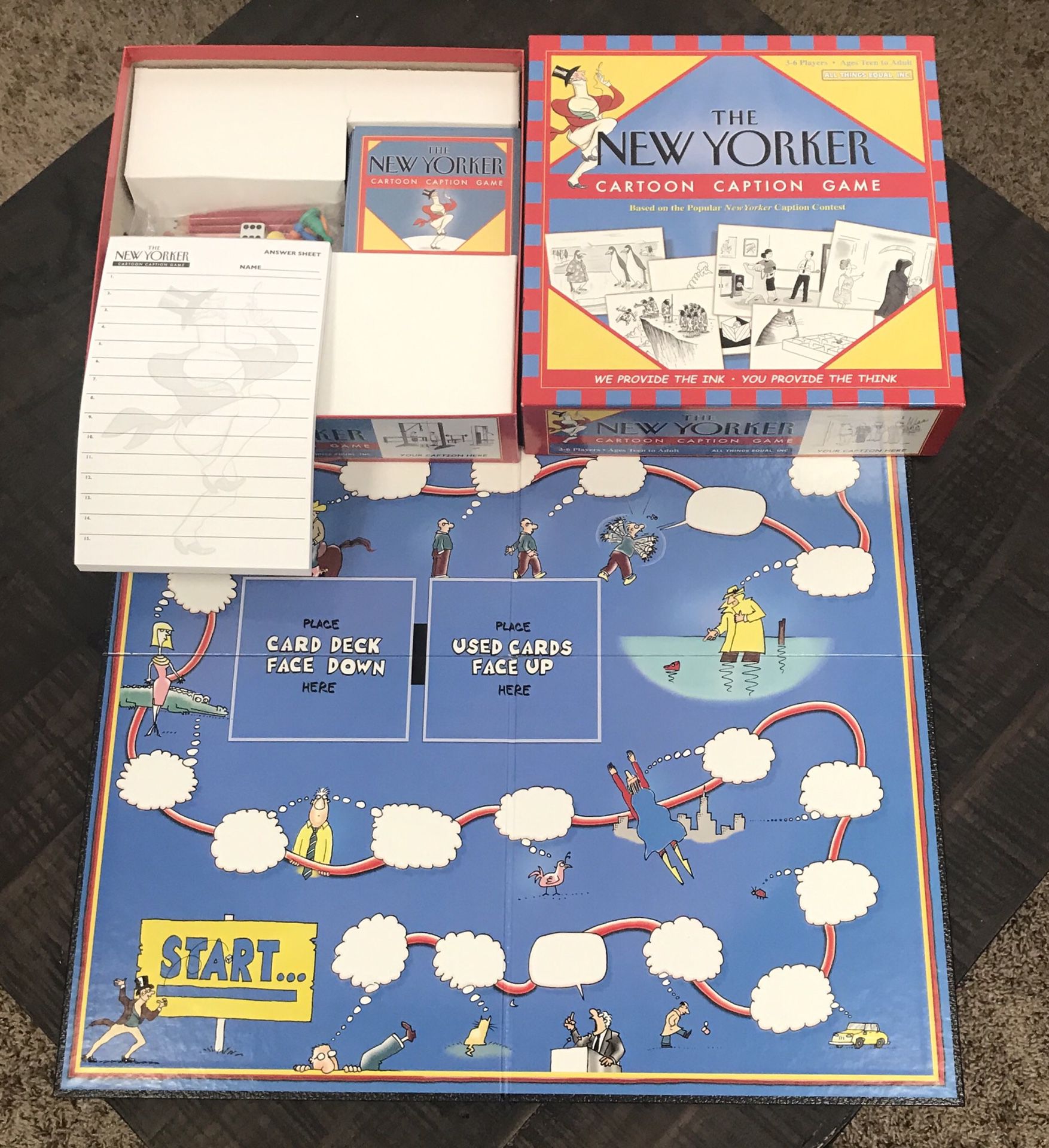The New Yorker Cartoon Caption Board Game Complete