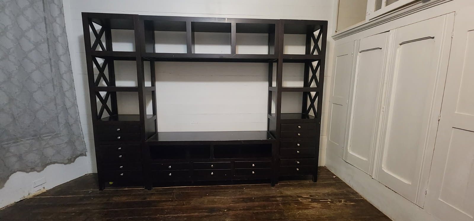 Dark Wood Entertainment Center - MUST GO!