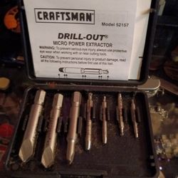 Vintage Craftsman Drill Out Micro Power Extractor.