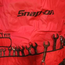 Snap-On OEX711B  SAE 12-Point Combination Wrench Set w/ Original Roll Pouch (PAKKB100 / OElikeXS721)