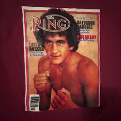 Salvador Sánchez Ring Magazine Burgundy T-shirt Size Mens Medium Boxing Legend