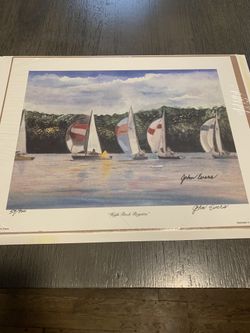 John Evers- “High Rock Regatta” Nautical Print- Numbered And Signed 59/900