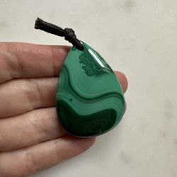 Genuine Real Malachite Stone Pendant