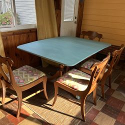 Six Leg Folding Table 
