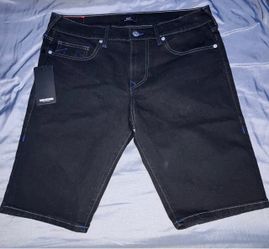 True Religion Denim Shorts with Blue Stitching
