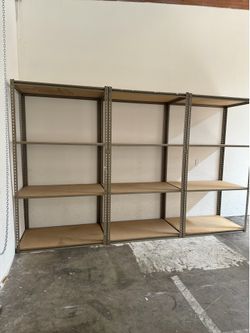 Used Heavy Duty Shelves 48 in W x 30 in D Boltless Storage Racks Stronger Than Homedepot Lowes And Costco Delivery Available