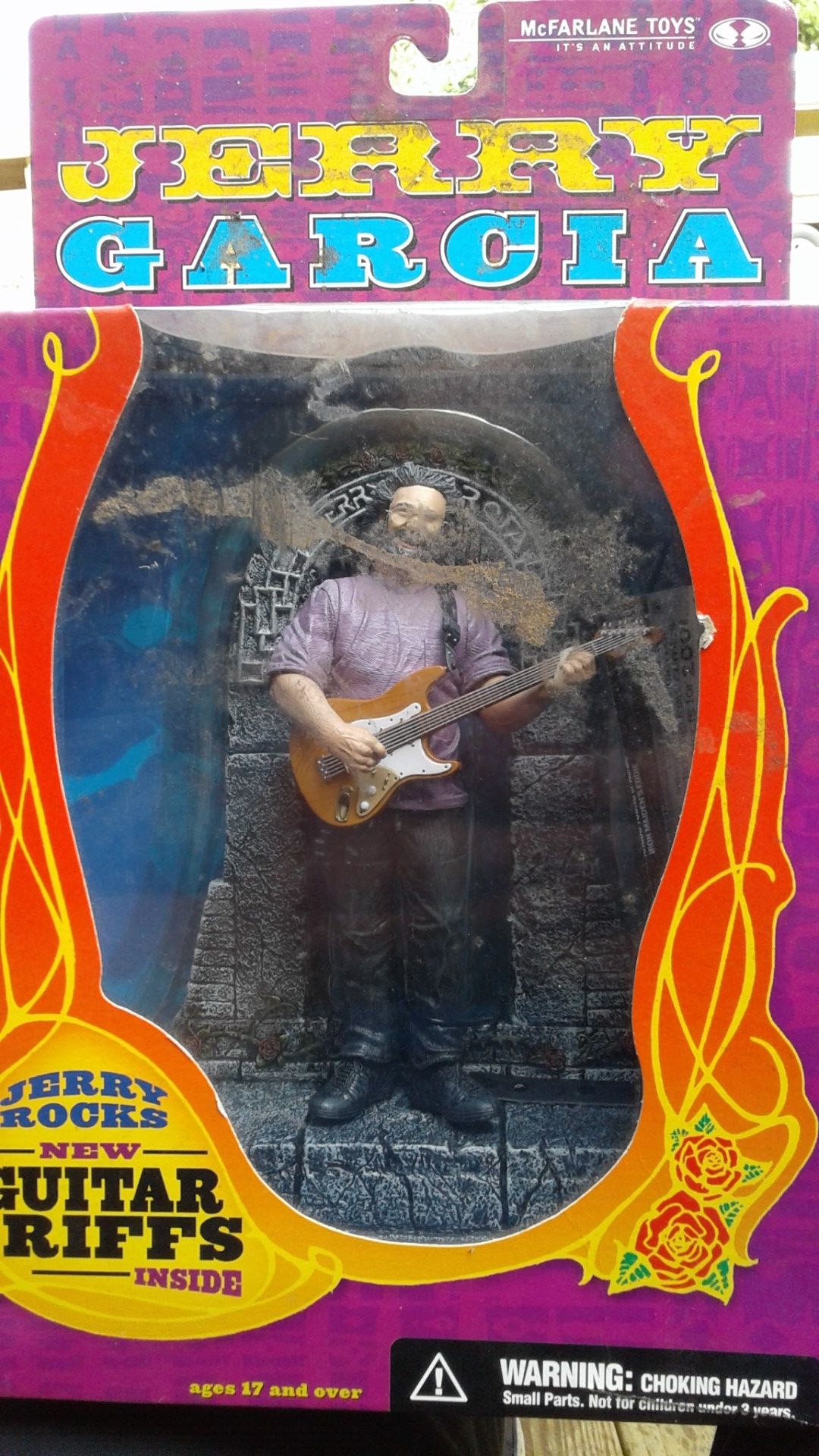 Grateful Dead Jerry Garcia McFarlane Toys Fender Guitar Riffs Action Figure 2001