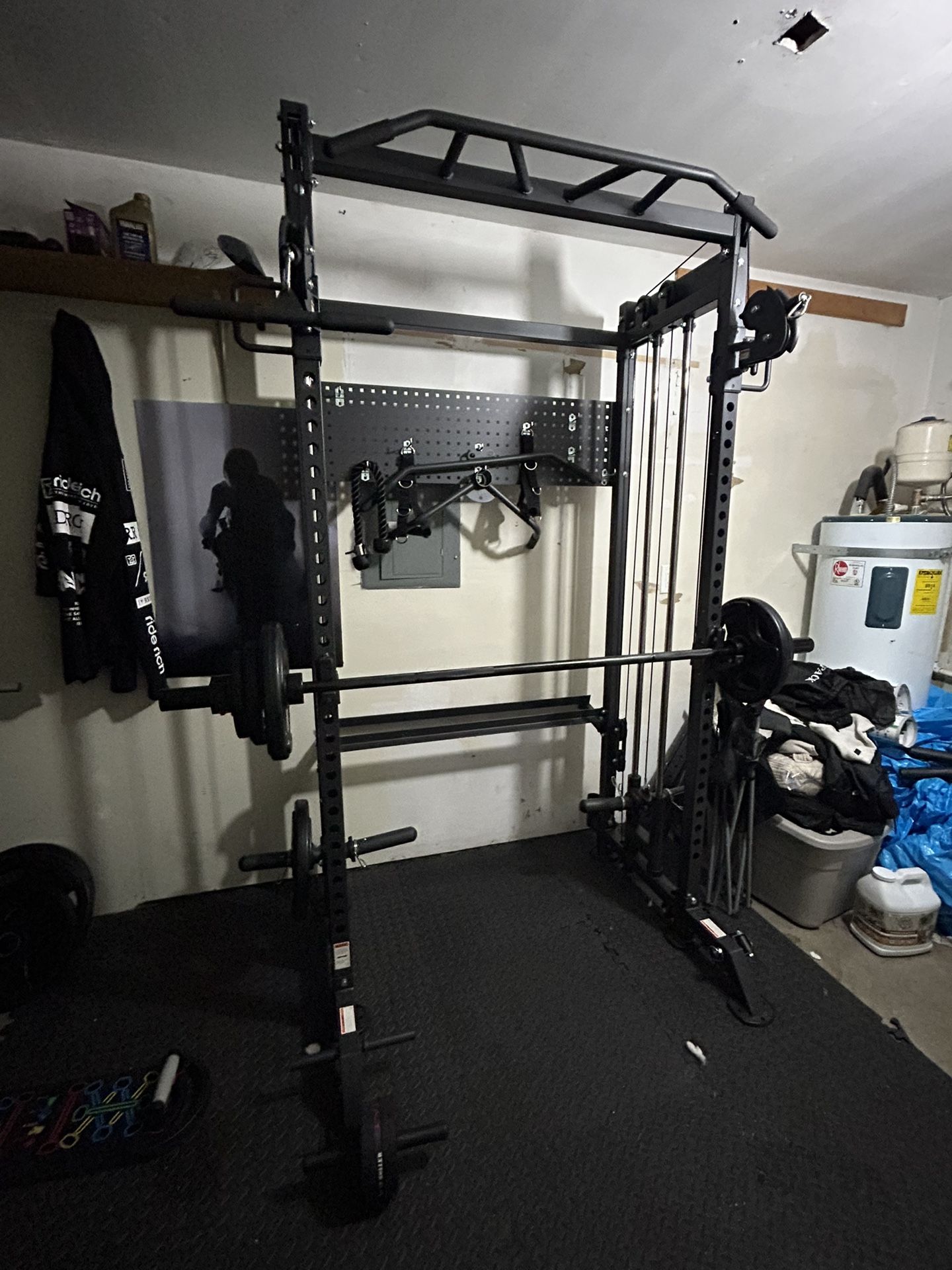 Ritfit Barbell With Weights & smith Machine