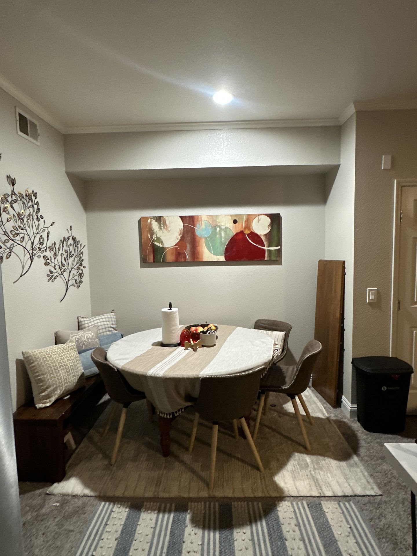 4 Chairs and Table with Bench