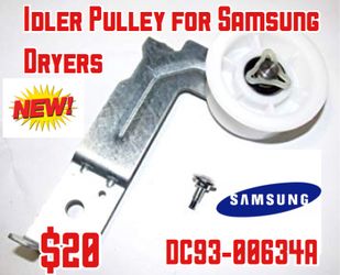 Polea tensor de motor para Secadoras Marca Samsung NUEVA