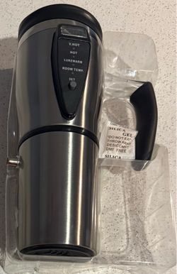 Smartgear Travel Mug Auto 12V Digital Heated Travel Mug Hot Stainless Coffee Cup