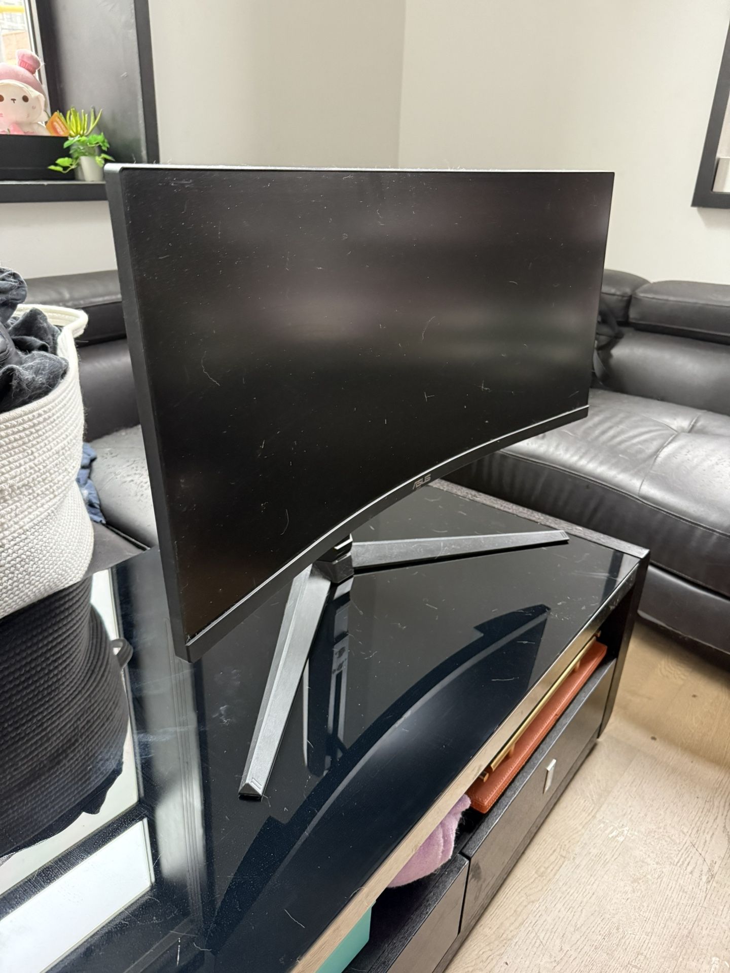 ASUS TUF 34 Inch Curved Gaming Monitor - WQHD (3440x1440), 165Hz, 1ms, Extreme Low Motion Blur, FreeSync Premium, Eye Care, Height Adjustable, Display