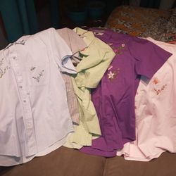 New Nine Shipshe Short Sleeve Blouses $3.00 Each All For $20.00