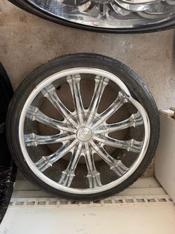 20” inch chrome rims w/ tires