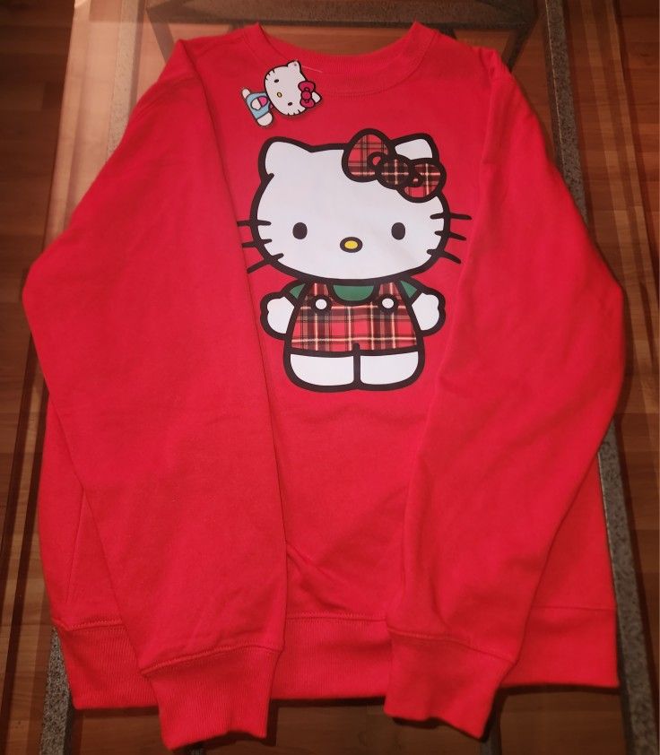 Hello Kitty Sanrio Red Character Crewneck Sweatshirt Size Large Brand New 