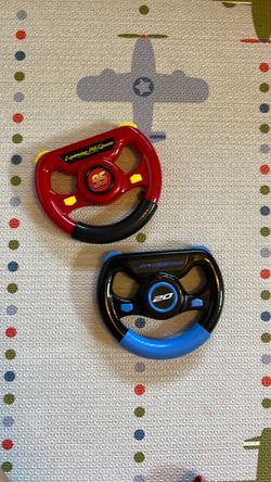 Set of Lightning McQueen and Jackson Storm Remote Steering Wheel Replacement