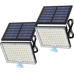 JACKYLED Motion Solar Lights Outdoor,
