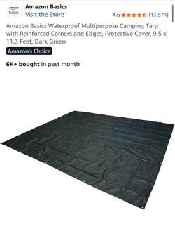 Camping Tarp & Heavy Duty Tent Stakes Set