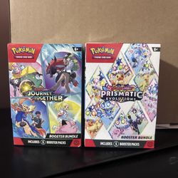 Prismatic Evolutions And Journey Together Booster Bundles 