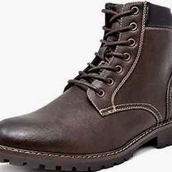 NEW Size 13 Men Motorcycle Boots Zip Oxford Dress Ankle Boot Faux Fur Lining