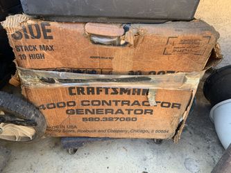 Craftsman 4000 Contractors Generator Never Used