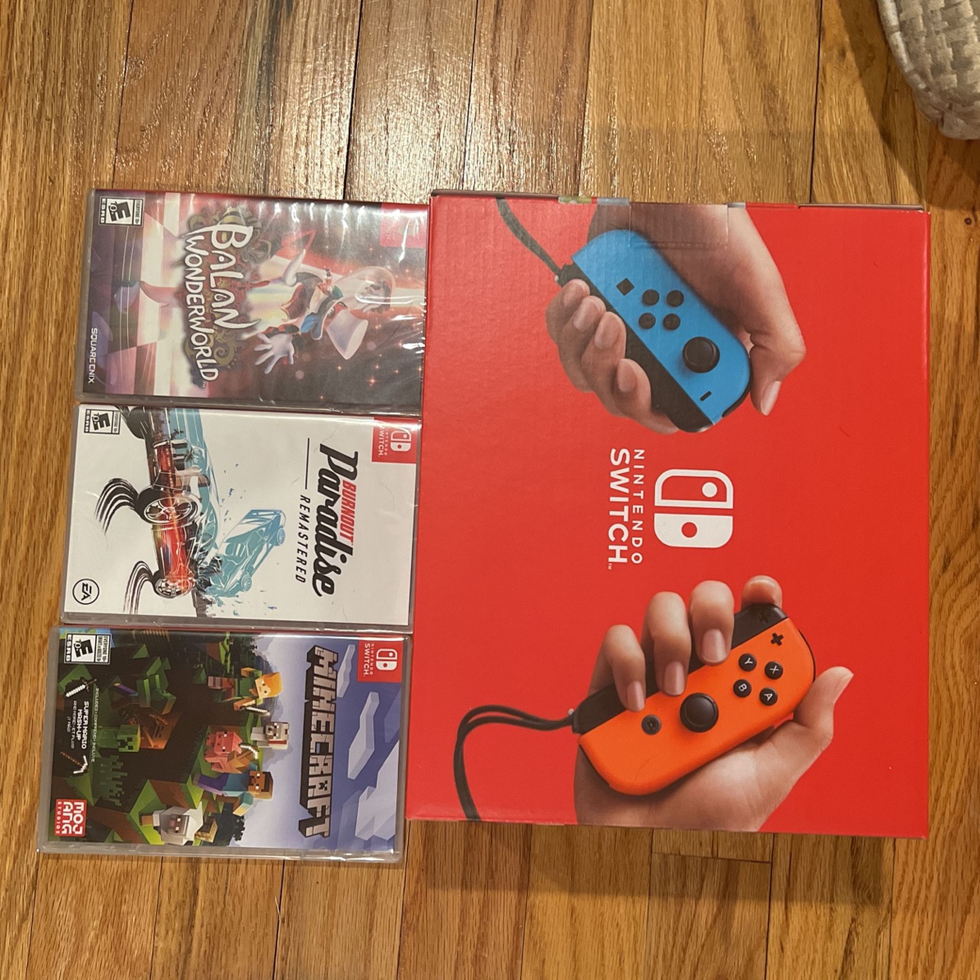 Nintendo Switch With 3 Games