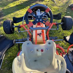 PRICE DROP 206 Go kart, Stand, Extra Tires Wheels.