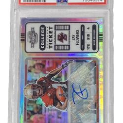Zay Flowers RC AUTO /99 PSA 9 2023 Chronicles DP Optic Auto #12 Pop 3 Ravens