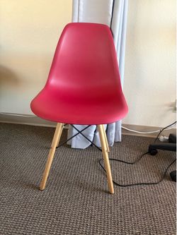 Eames Style Mid Century Red Chair
