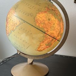 Vintage Light Up World Globe