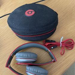 Beats Solo Red- Pristine, Hardly Used