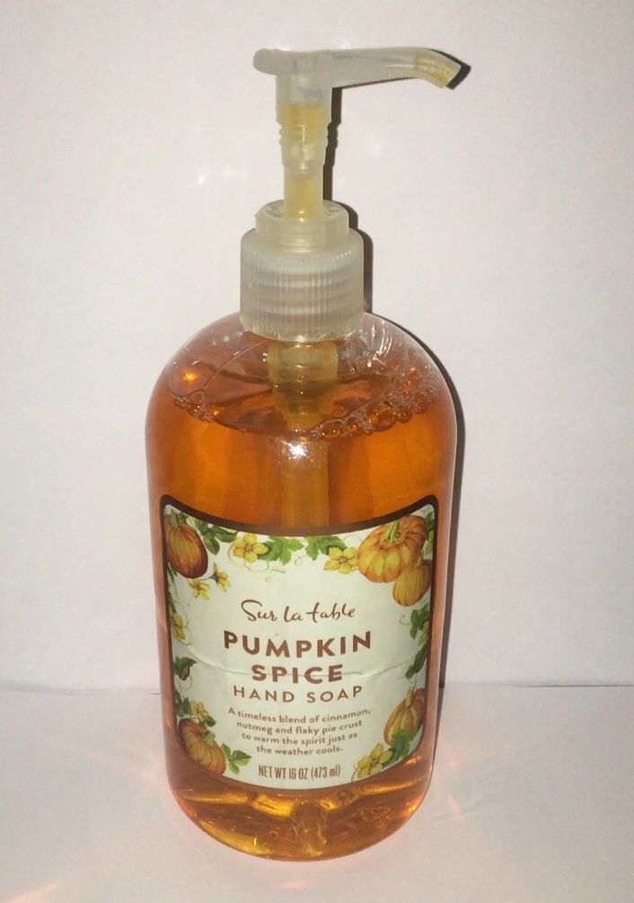 New pumpkin spice soap.
