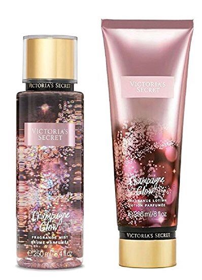 Victoria's Secret Limited Edition Champagne Glow Fragrance Mist & Lotion