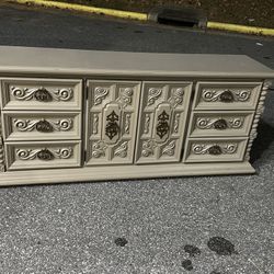 Gray Antique Dresser