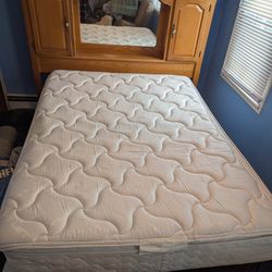 Full Size Bed With Mattress And Box Spring  $40 Or Best Offer Must Take All