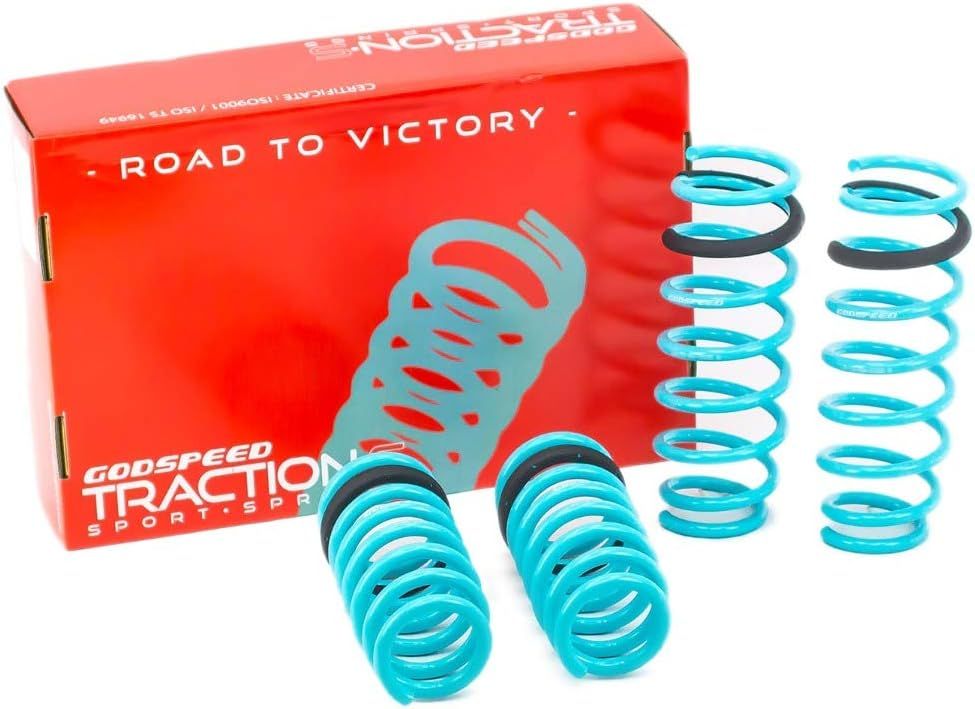GODSPEED LS-TS-BW-0005-C TRACTION-S PERFORMANCE LOWERING COIL SPRINGS KIT FOR BMW 6-SERIES CONVERTIBLE RWD (F12) 2012-2019
