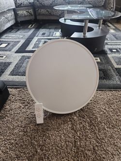 Fan with different lighting mode