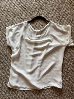 White Short Sleeve Blouse