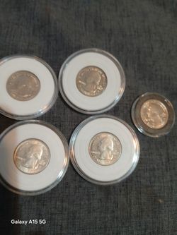Lot Of 5 W Quarters1 
