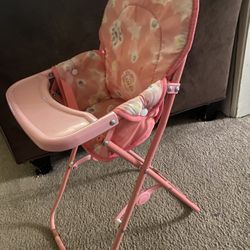Doll High Chair Girl Toy